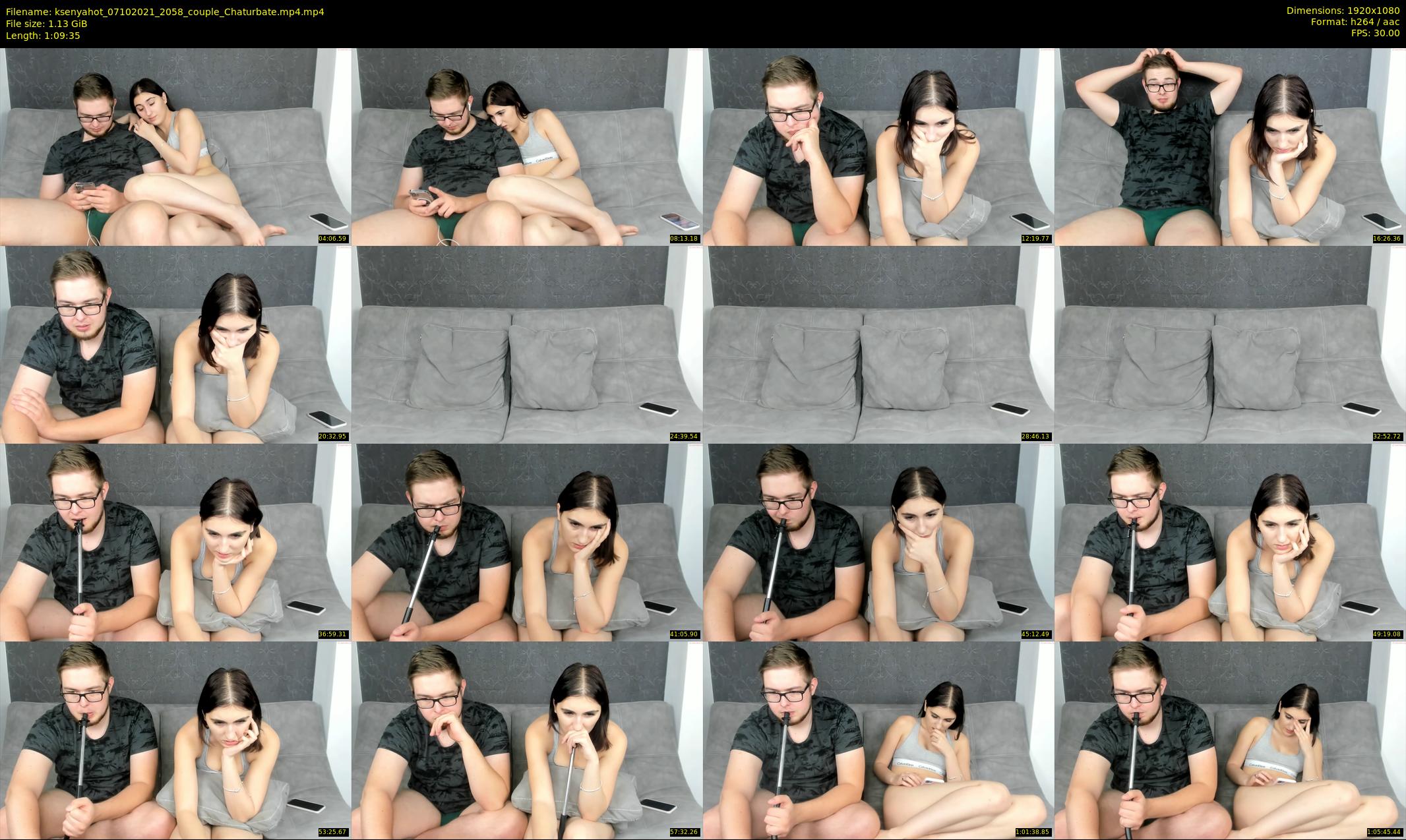 ksenyahot — 70 minute Chaturbate couple cam show recording, 1080p, Oct 7, 2021