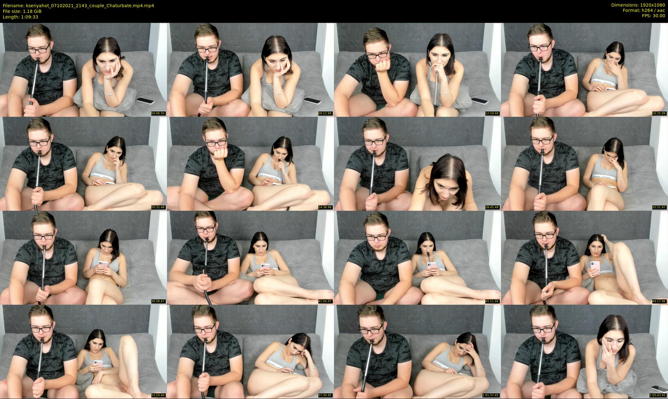 ksenyahot — 70 minute Chaturbate couple cam show recording, 1080p, Oct 7, 2021