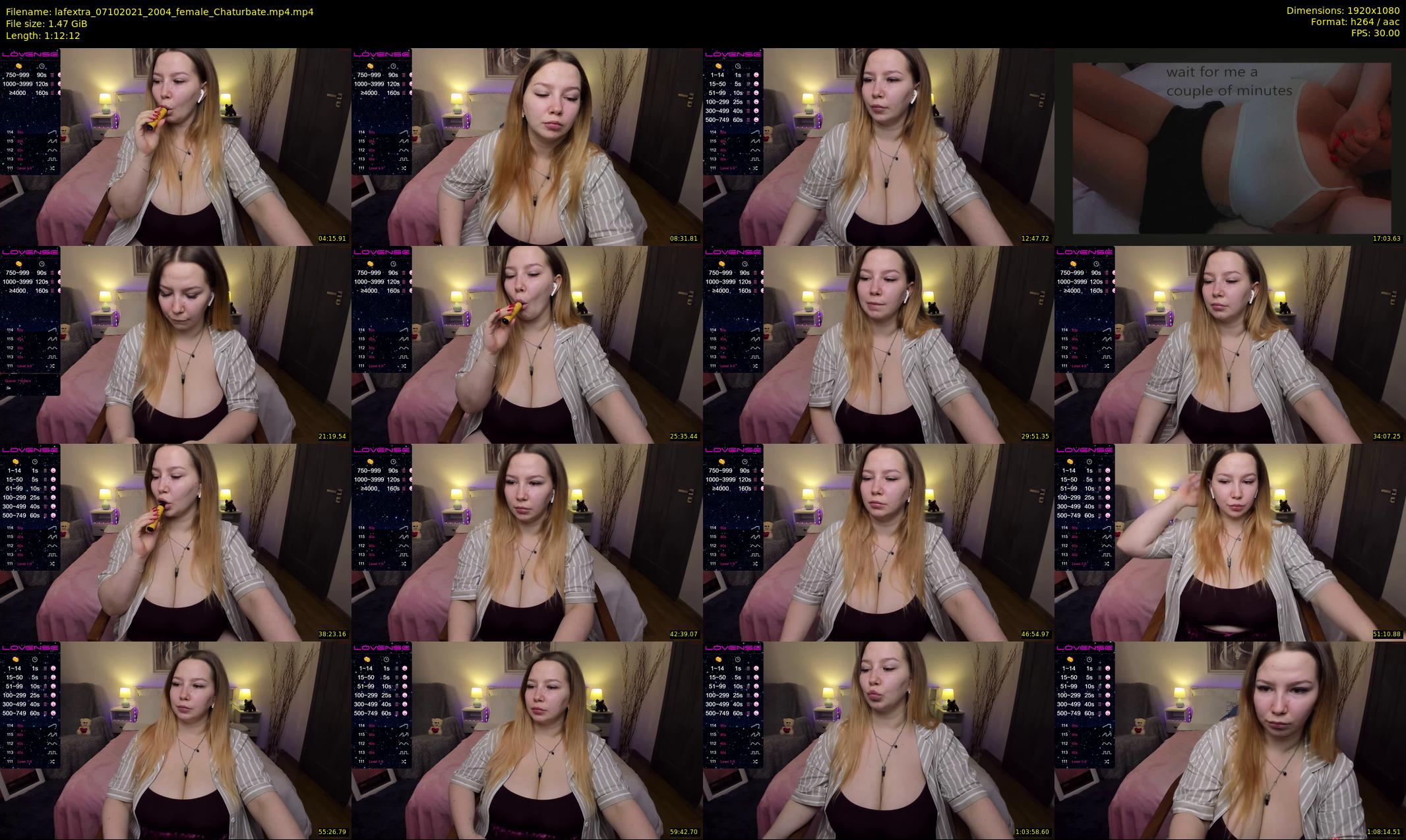 lafextra — 73 minute Chaturbate female cam show recording, 1080p, Oct 7, 2021