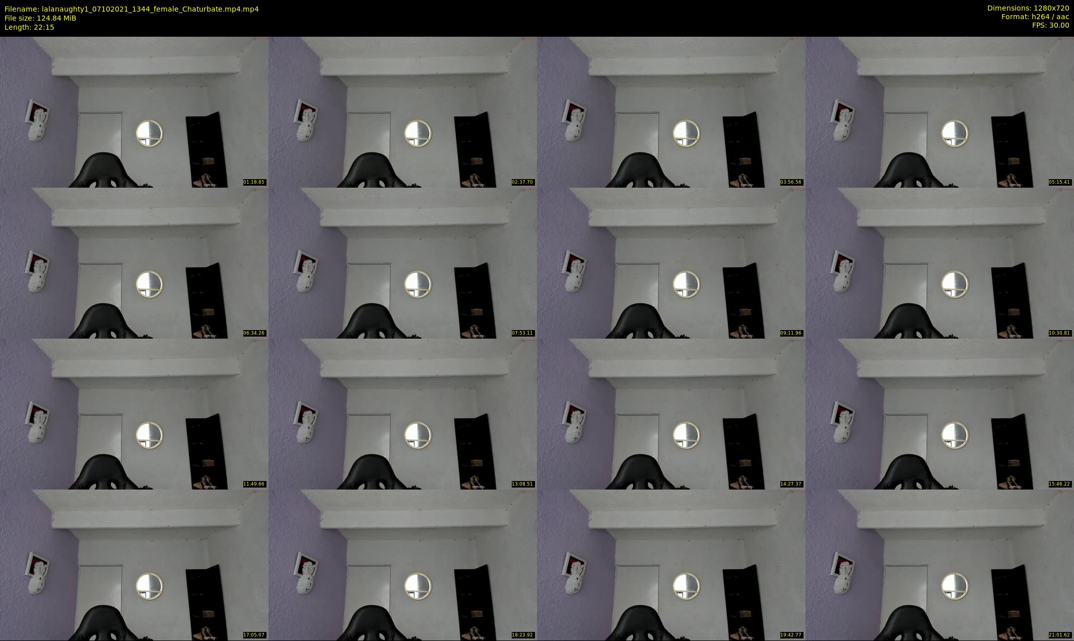 lalanaughty1 — 23 minute Chaturbate female cam show recording, 720p, Oct 7, 2021