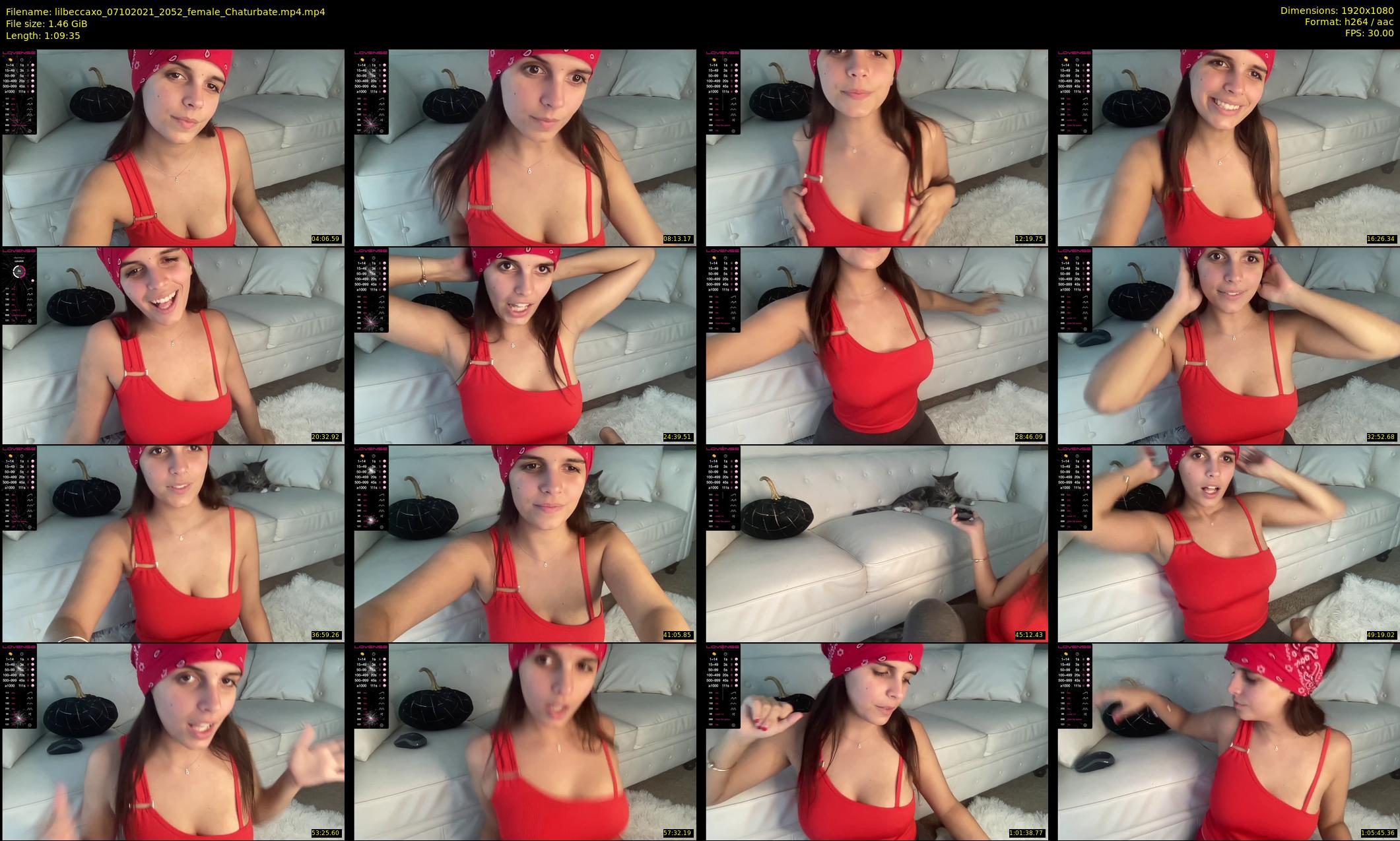 lilbeccaxo — 70 minute Chaturbate female cam show recording, 1080p, Oct 7, 2021