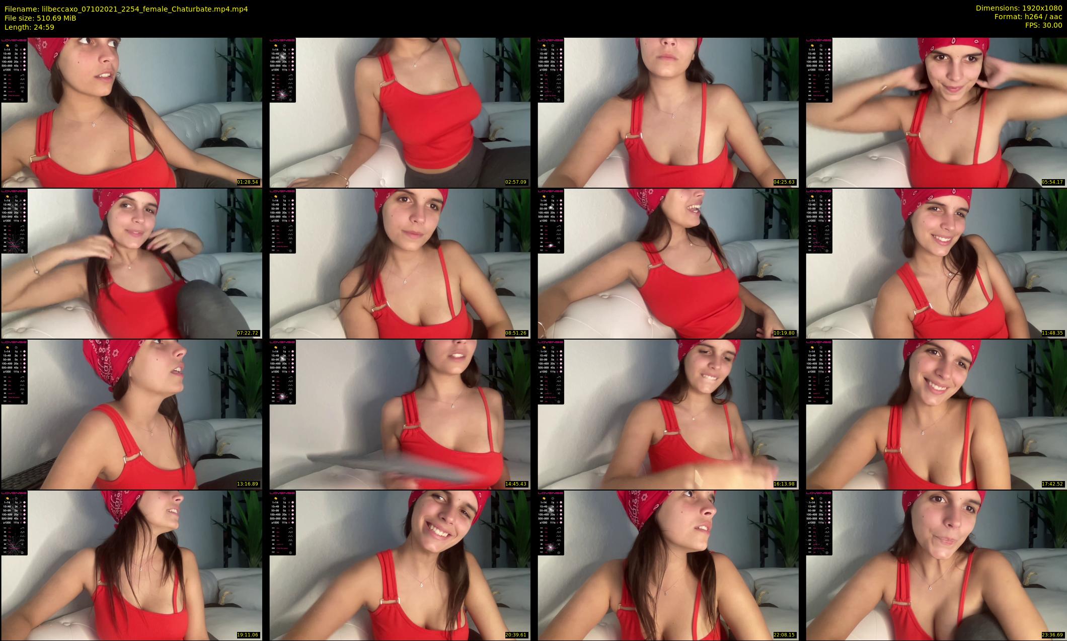 lilbeccaxo — 25 minute Chaturbate female cam show recording, 1080p, Oct 7, 2021