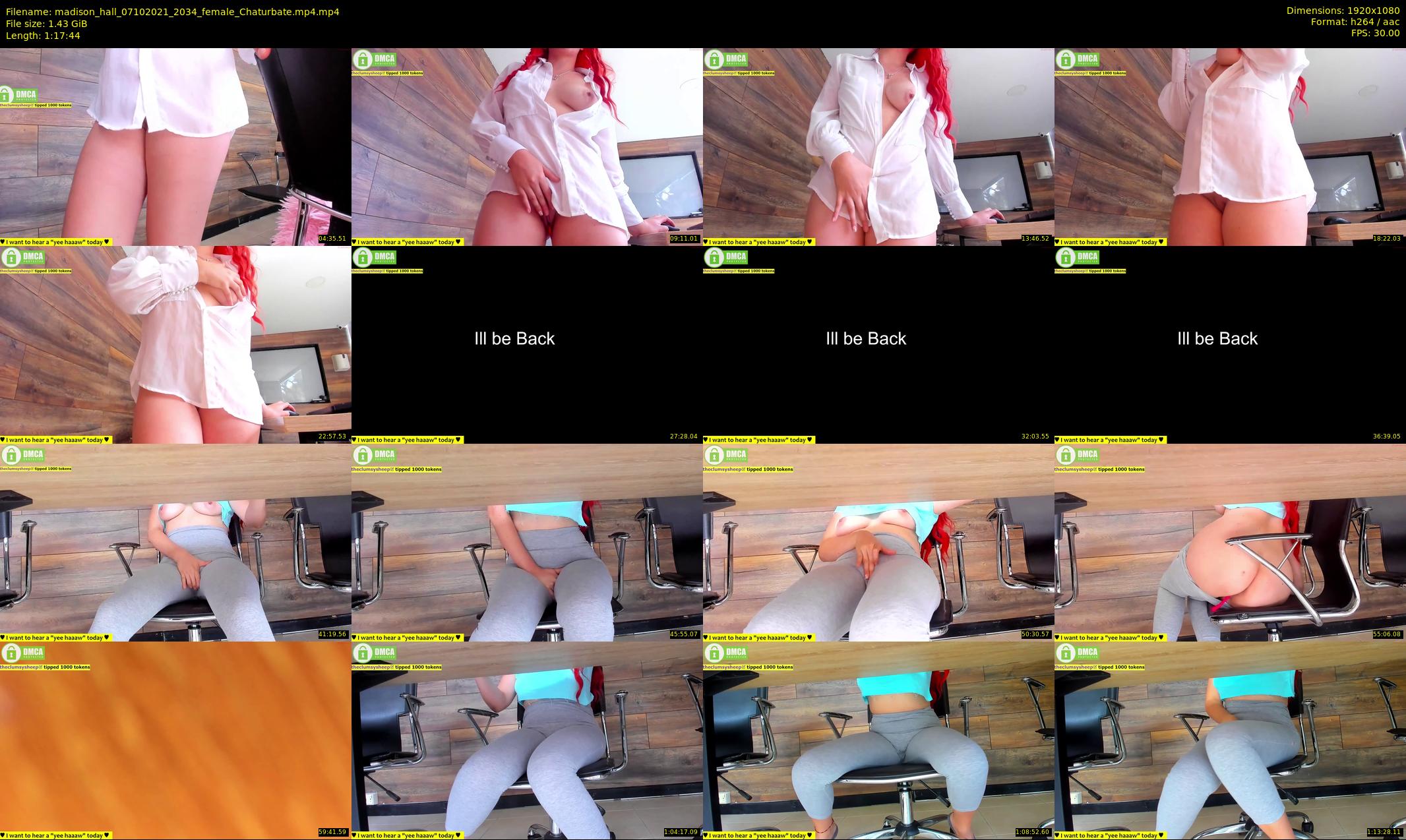 madison_hall — 78 minute Chaturbate female cam show recording, 1080p, Oct 7, 2021