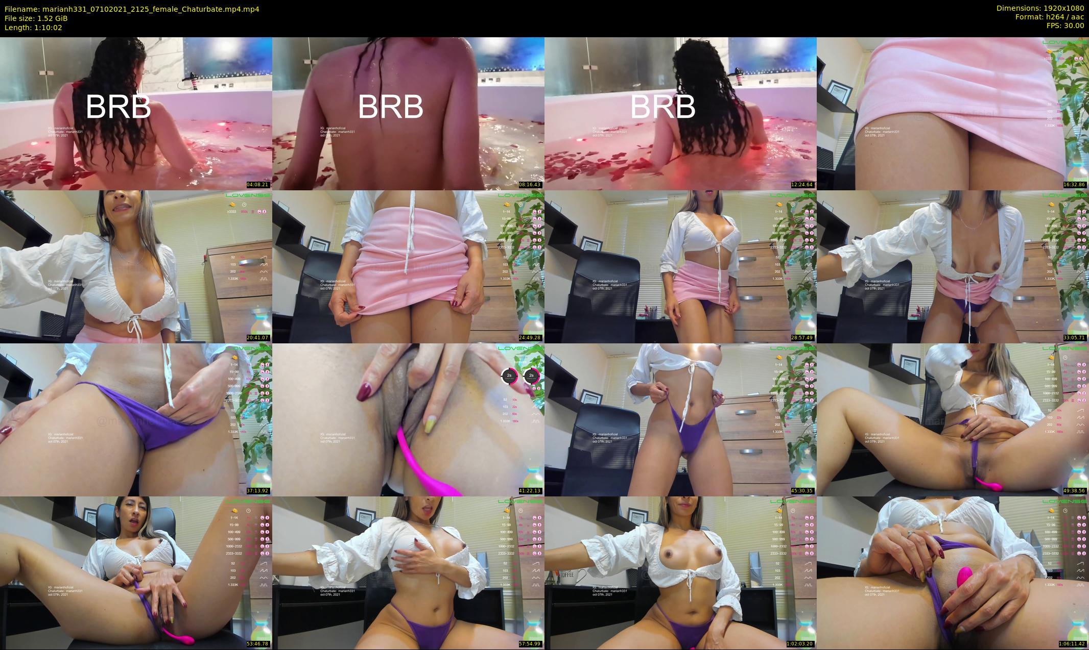 marianh331 — 71 minute Chaturbate female cam show recording, 1080p, Oct 7, 2021