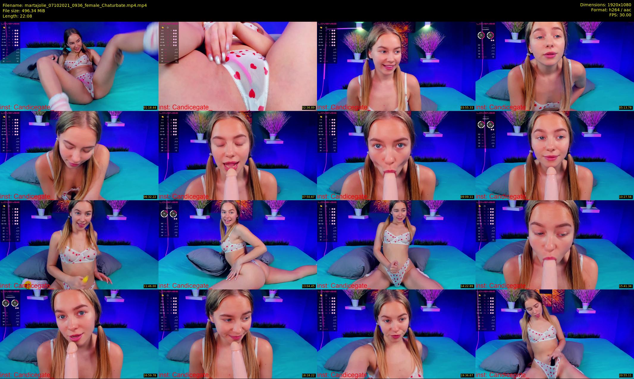martajolie — 23 minute Chaturbate female cam show recording, 1080p, Oct 7, 2021