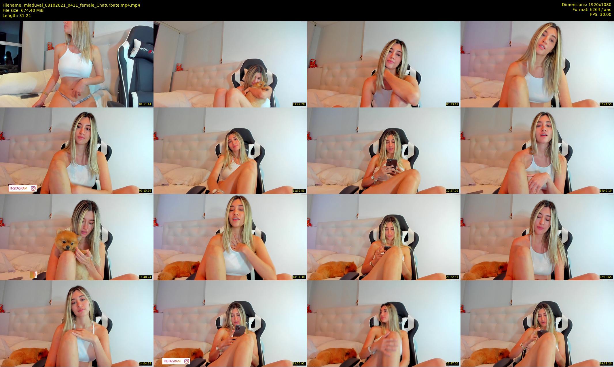 miaduval — 32 minute Chaturbate female cam show recording, 1080p, Oct 8, 2021