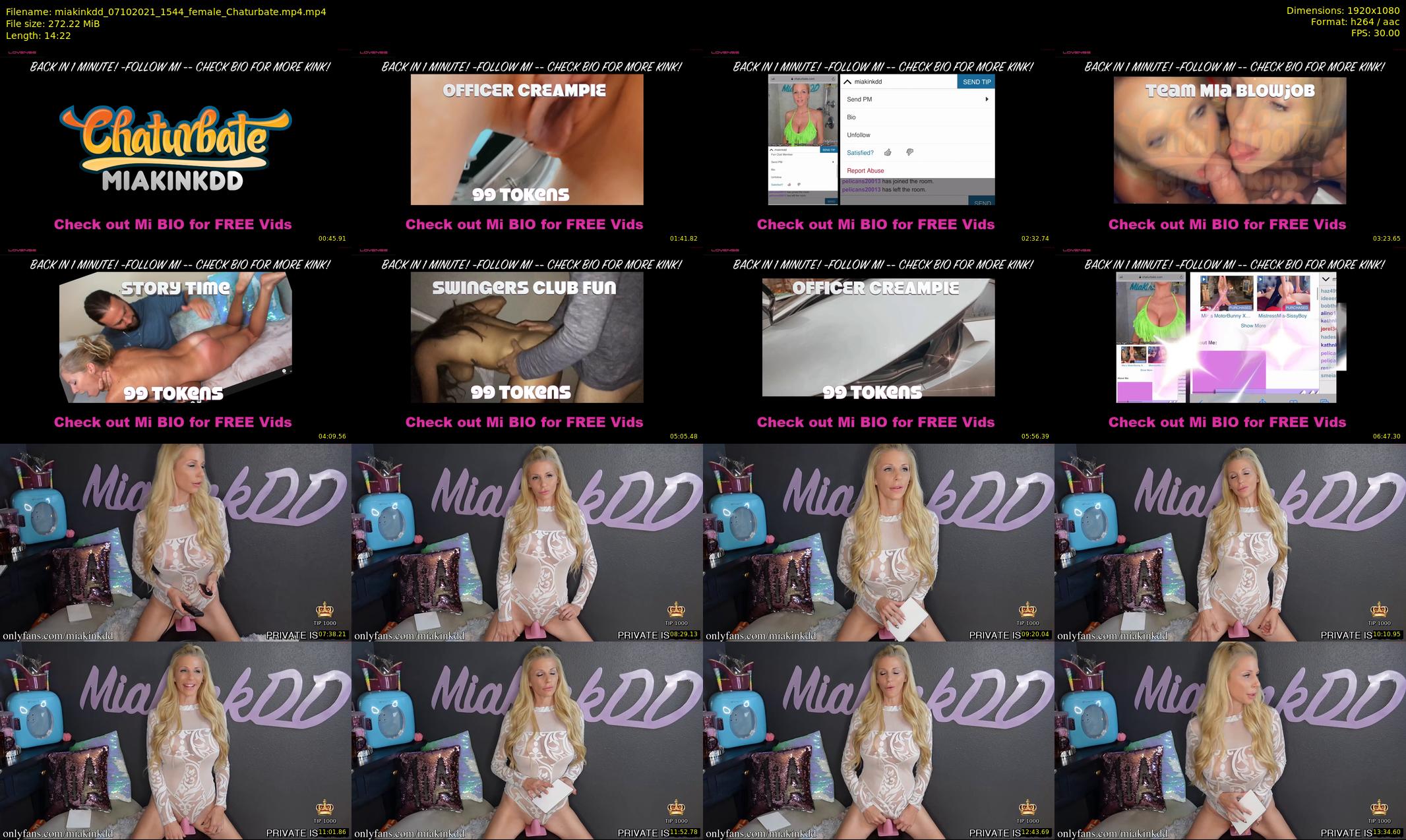 miakinkdd — 15 minute Chaturbate female cam show recording, 1080p, Oct 7, 2021