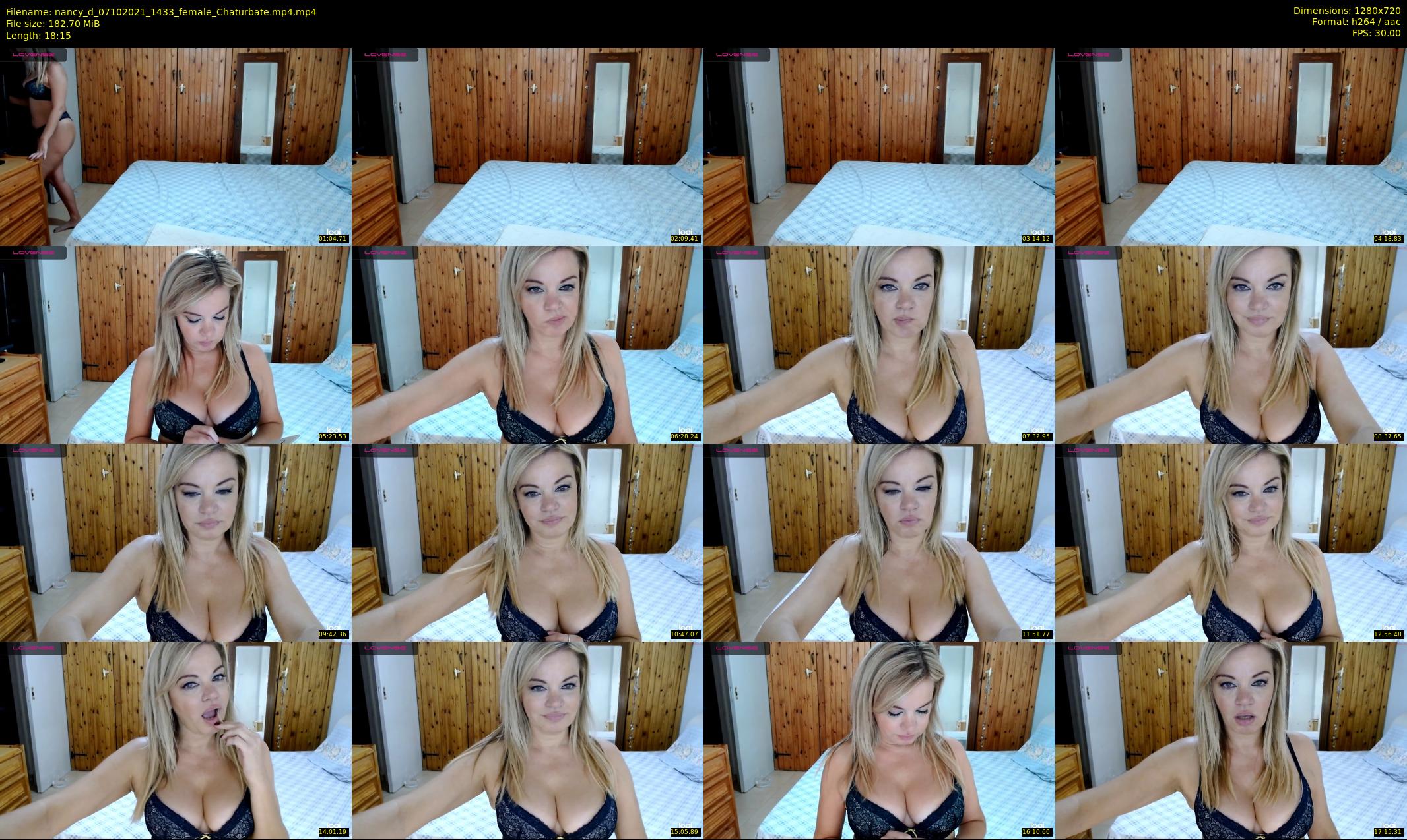 nancy_d — 19 minute Chaturbate female cam show recording, 720p, Oct 7, 2021