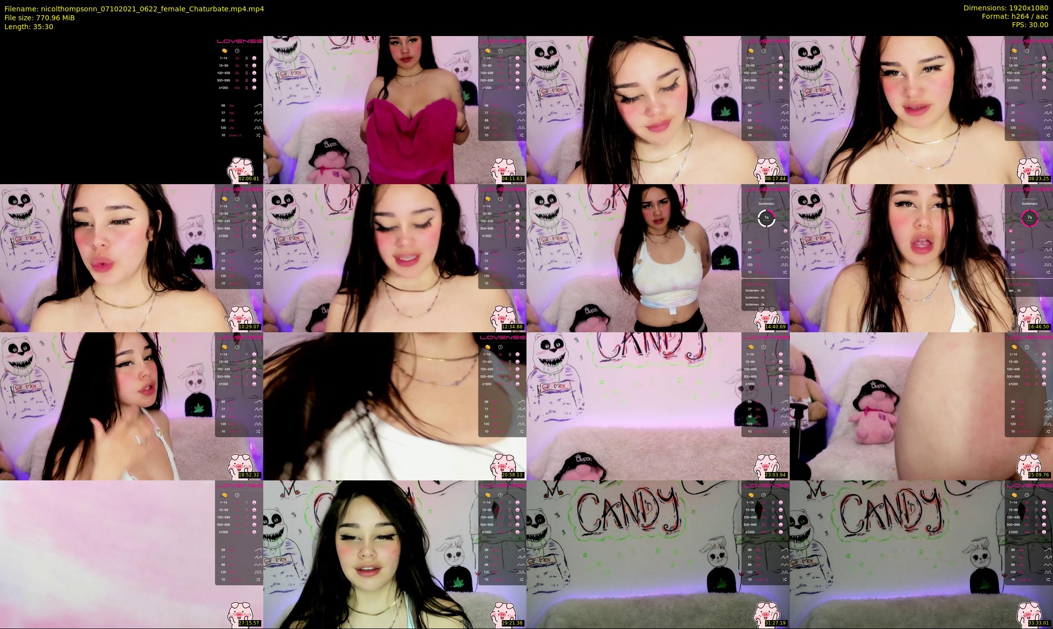 nicolthompsonn — 36 minute Chaturbate female cam show recording, 1080p, Oct 7, 2021