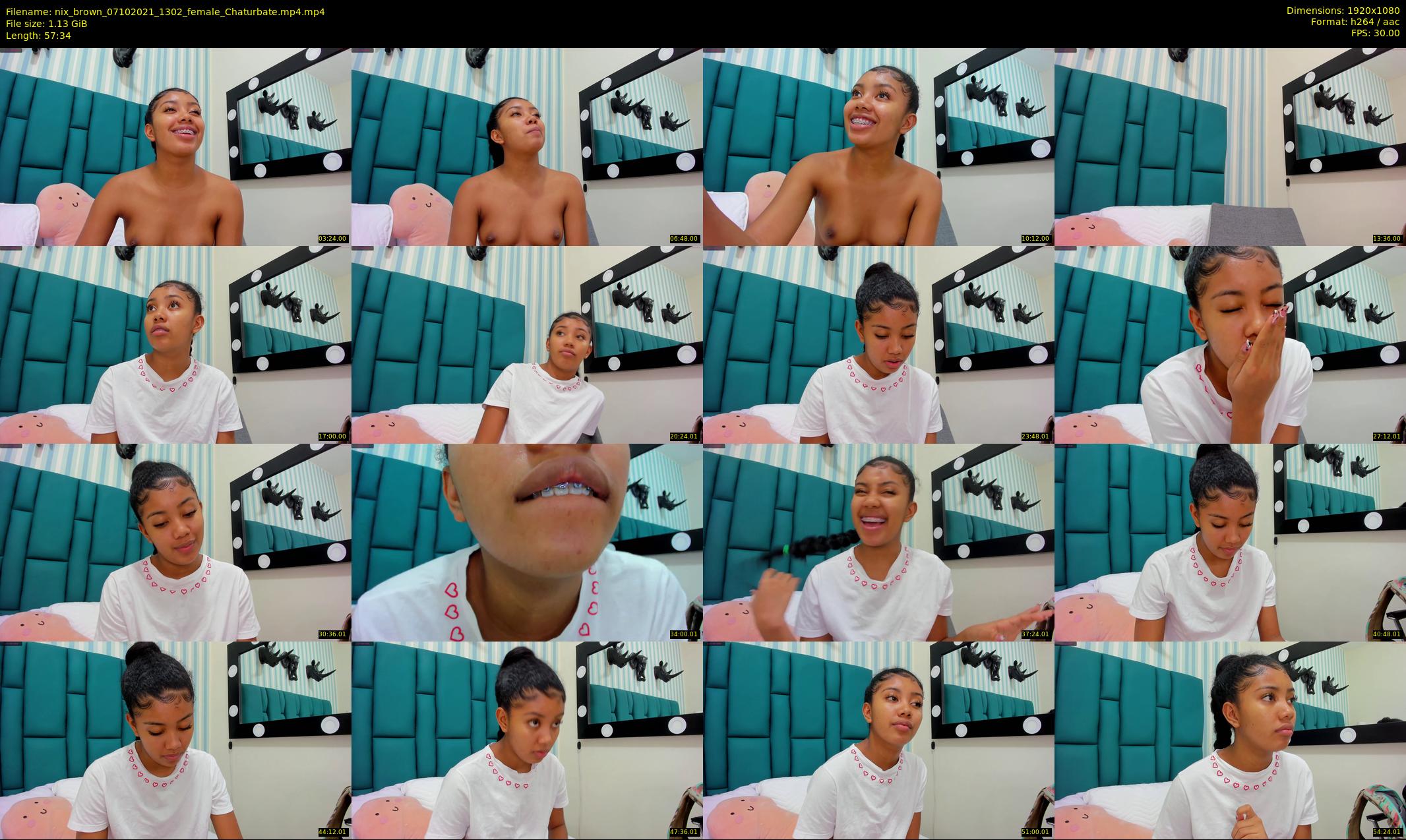 nix_brown — 58 minute Chaturbate female cam show recording, 1080p, Oct 7, 2021