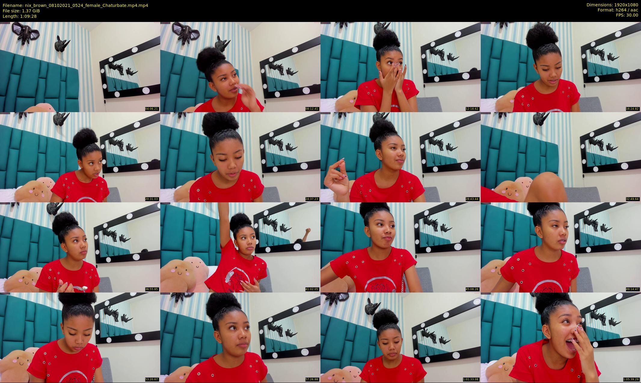nix_brown — 70 minute Chaturbate female cam show recording, 1080p, Oct 8, 2021