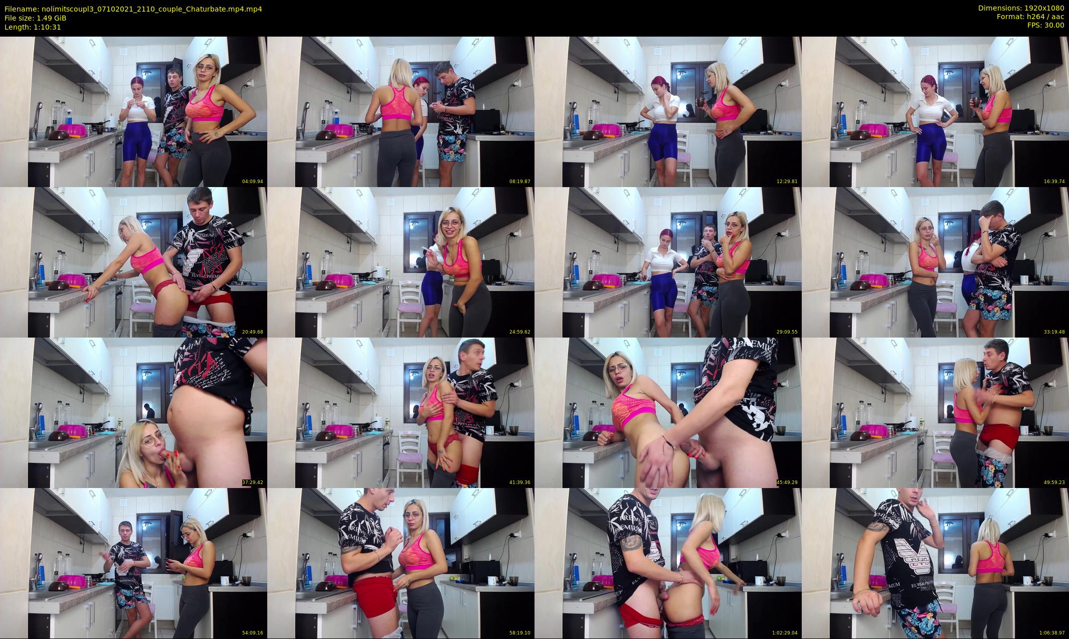 nolimitscoupl3 — 71 minute Chaturbate couple cam show recording, 1080p, Oct 7, 2021