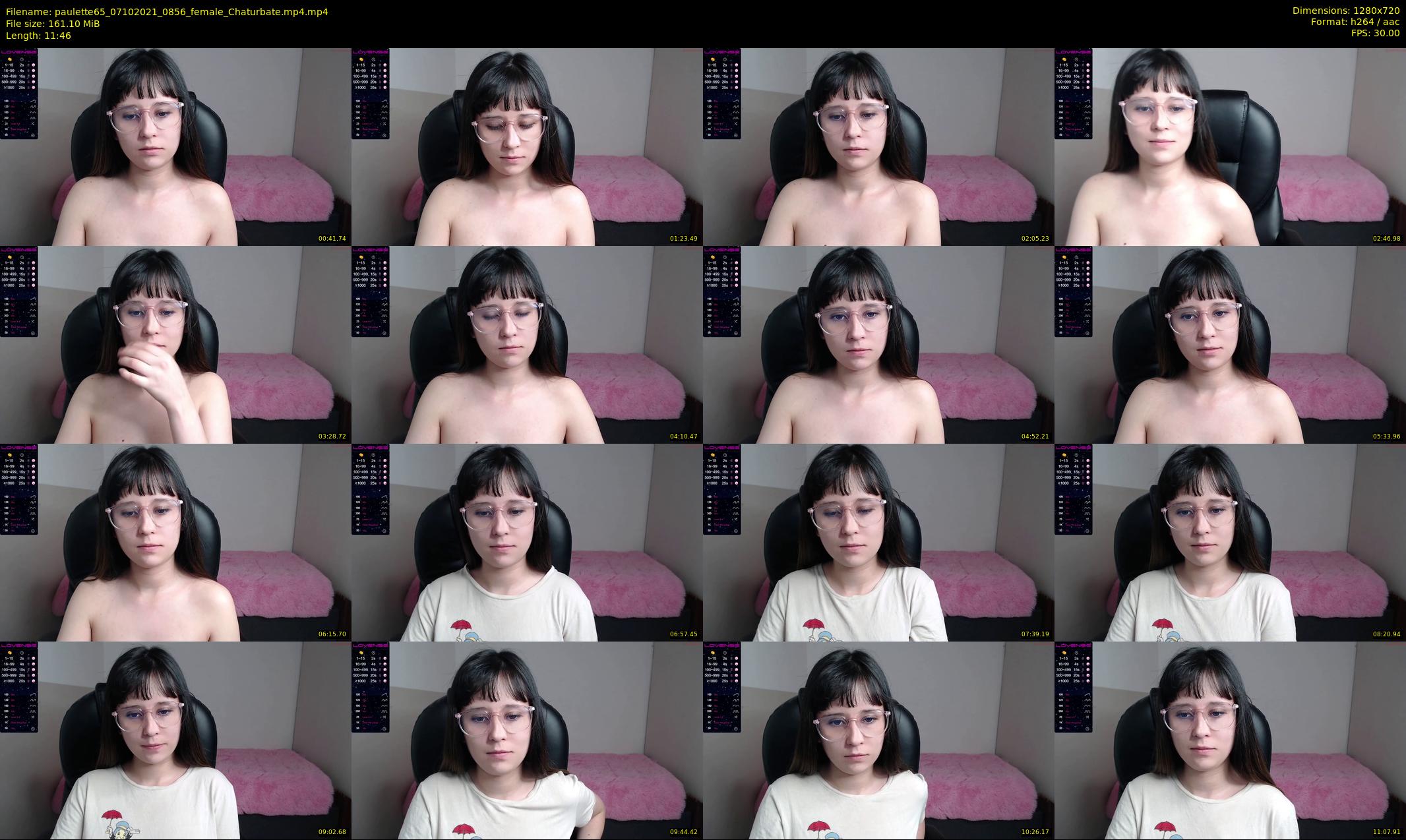 paulette65 — 12 minute Chaturbate female cam show recording, 720p, Oct 7, 2021