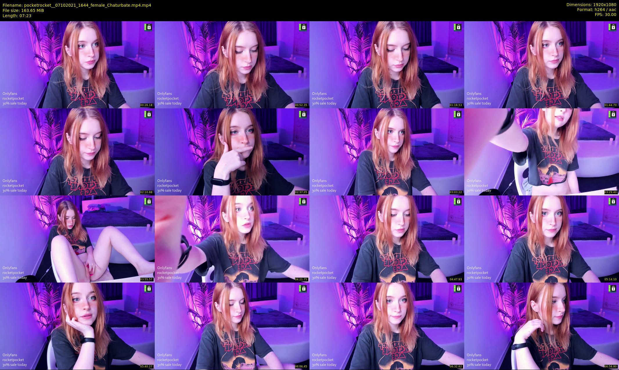 pocketrocket_ — 8 minute Chaturbate female cam show recording, 1080p, Oct 7, 2021