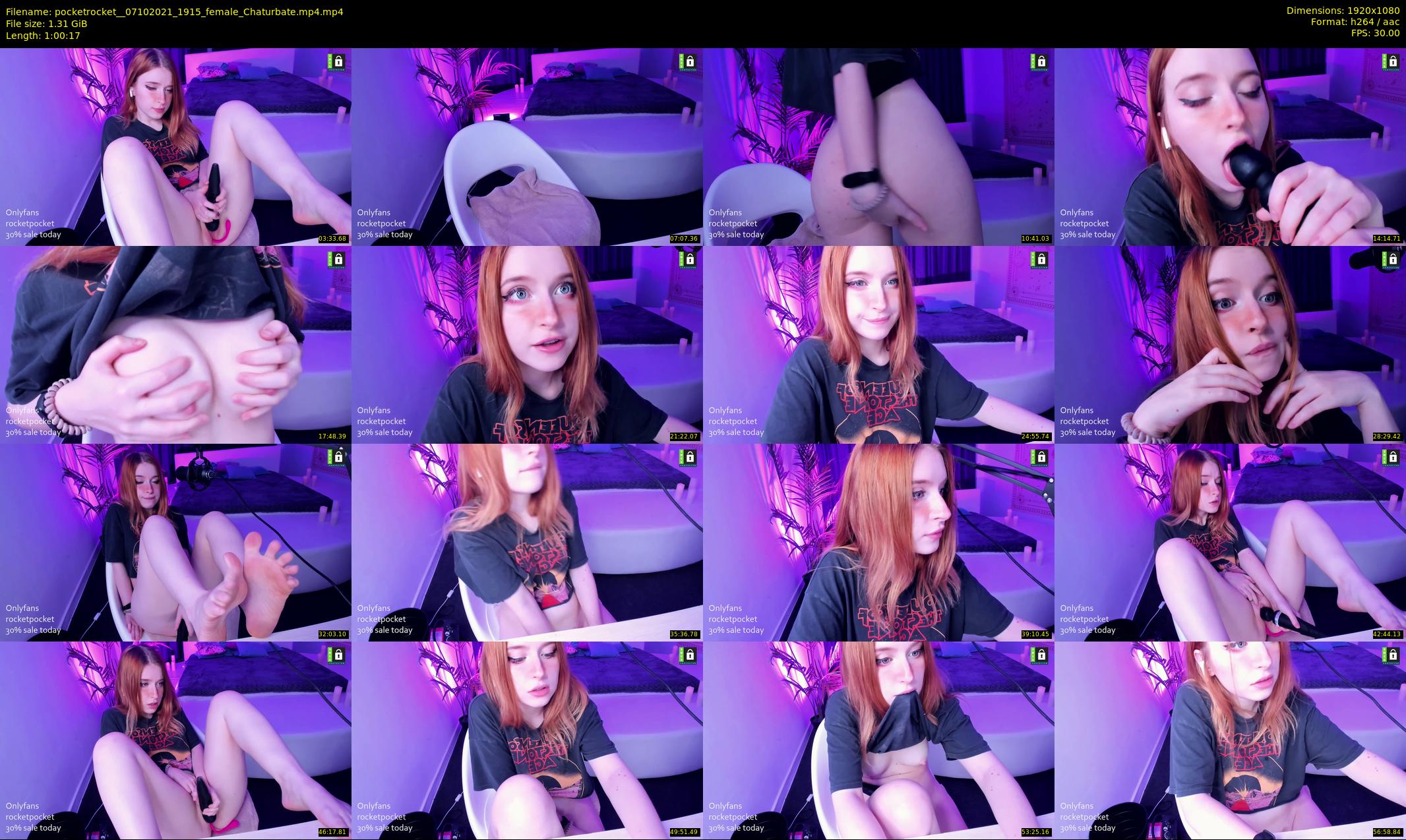 pocketrocket_ — 61 minute Chaturbate female cam show recording, 1080p, Oct 7, 2021