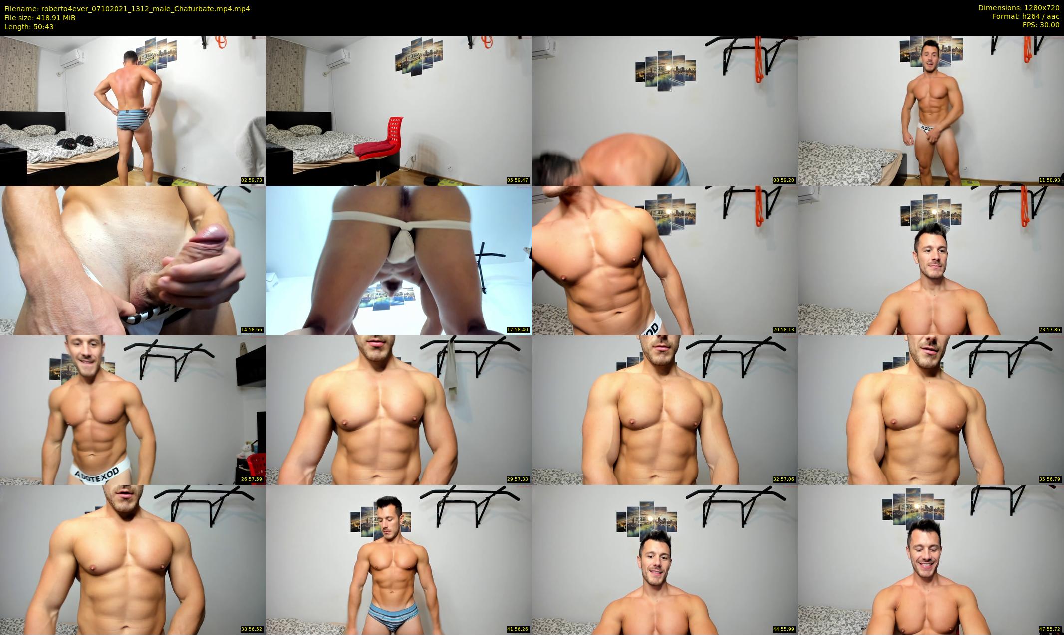 roberto4ever — 51 minute Chaturbate male cam show recording, 720p, Oct 7, 2021