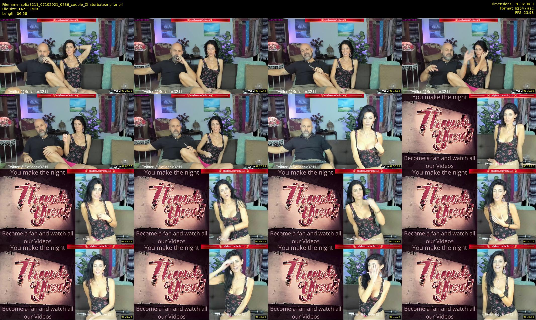 sofia3211 — 7 minute Chaturbate couple cam show recording, 1080p, Oct 7, 2021