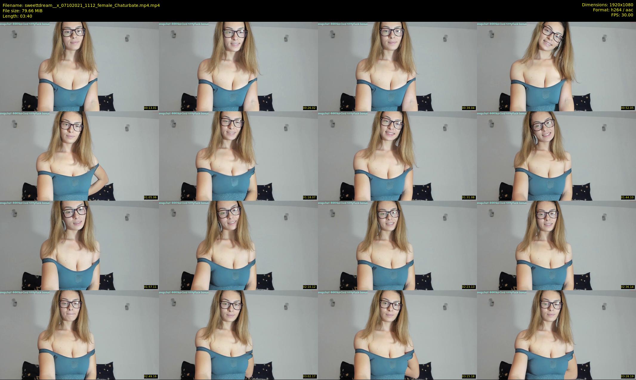 sweettdream__x — 4 minute Chaturbate female cam show recording, 1080p, Oct 7, 2021