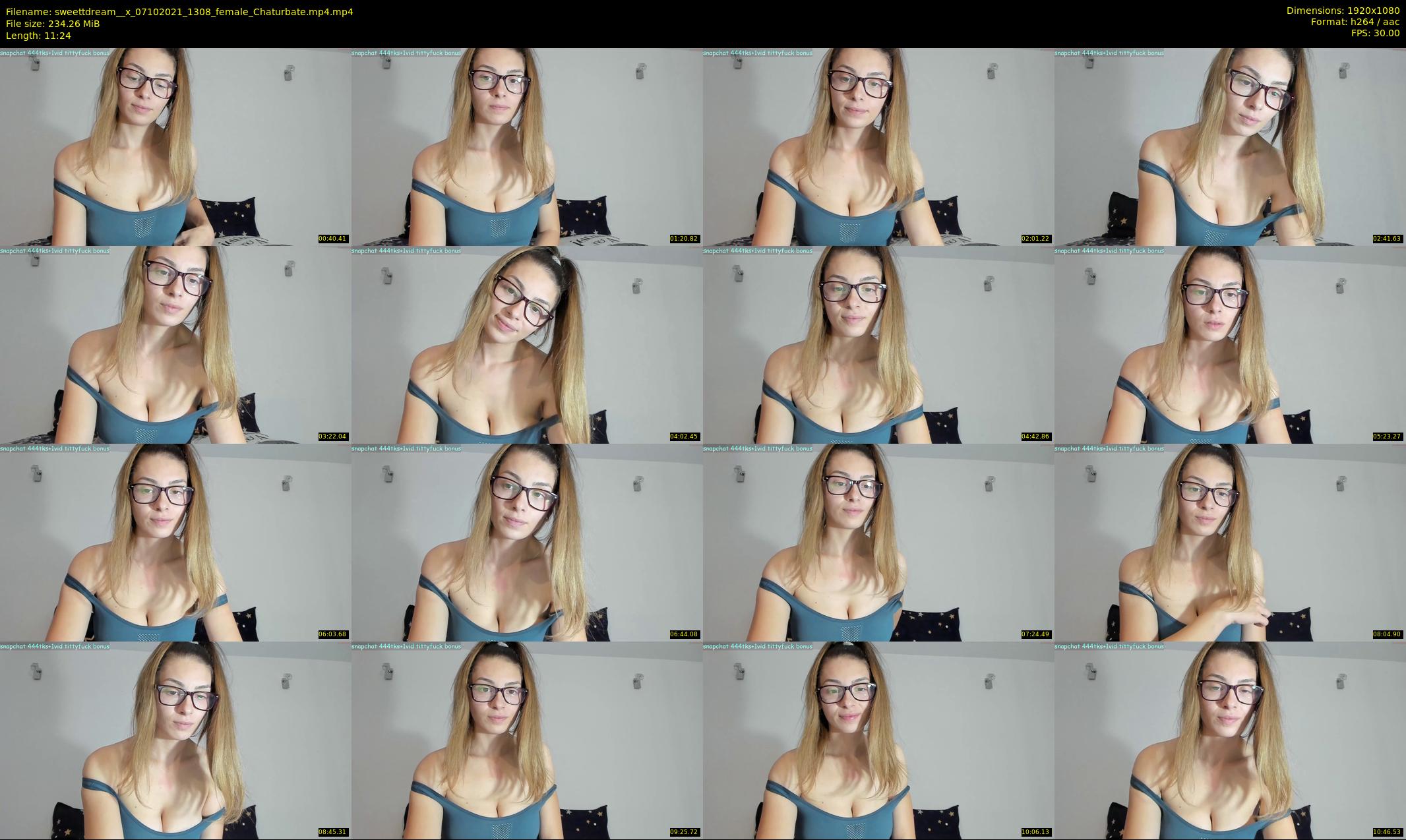 sweettdream__x — 12 minute Chaturbate female cam show recording, 1080p, Oct 7, 2021