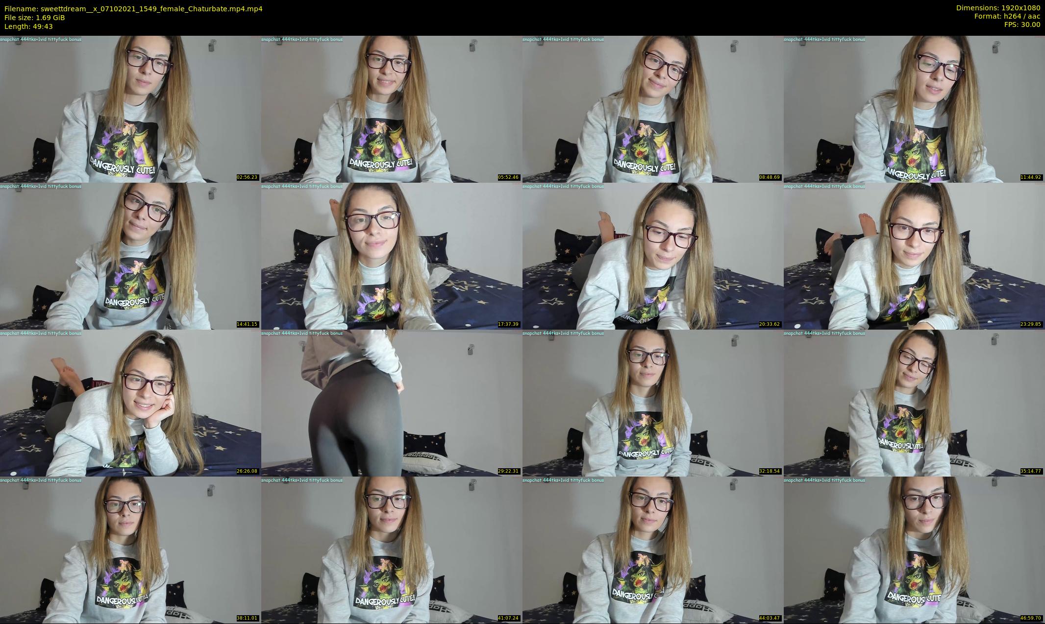 sweettdream__x — 50 minute Chaturbate female cam show recording, 1080p, Oct 7, 2021