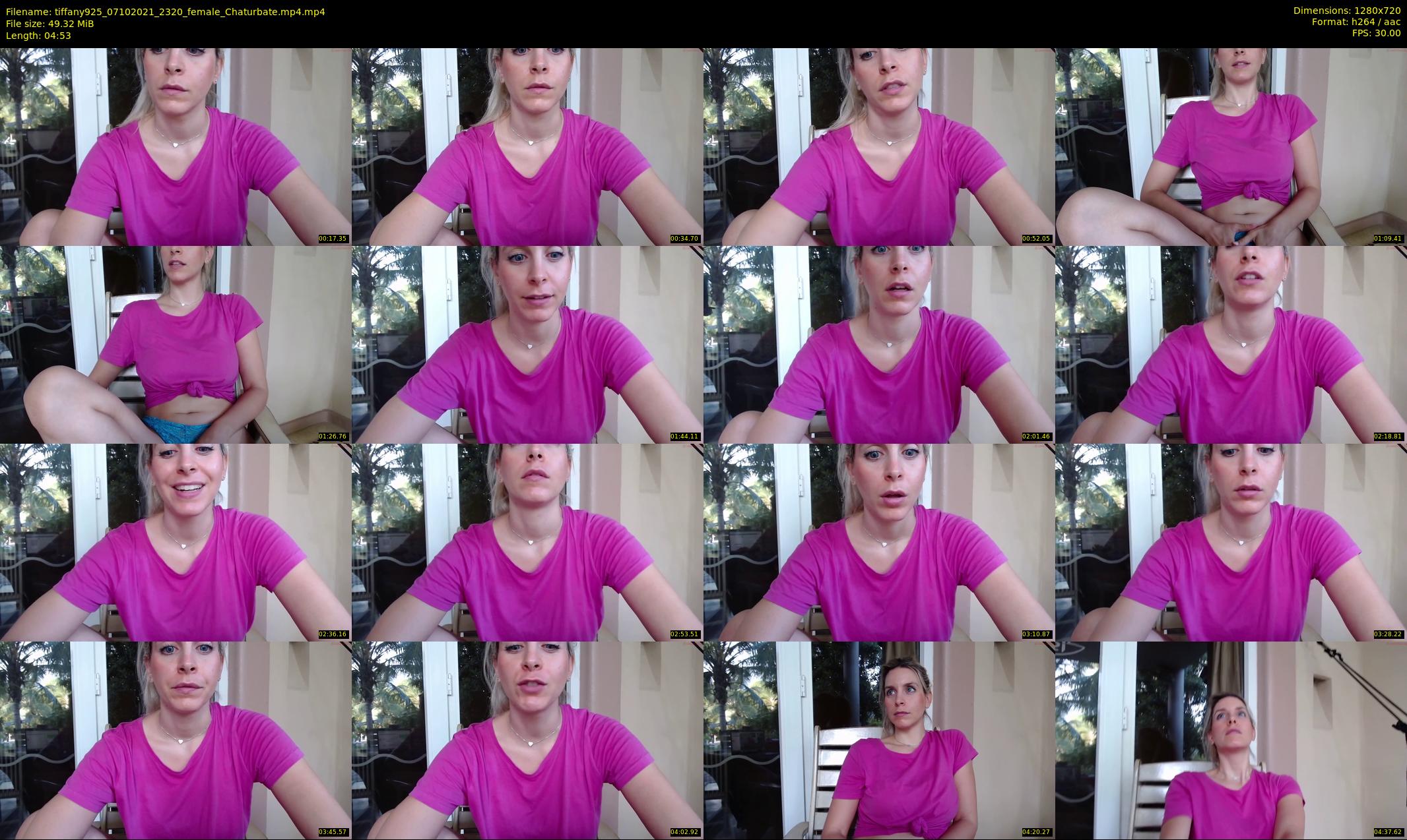 tiffany925 — 5 minute Chaturbate female cam show recording, 720p, Oct 7, 2021