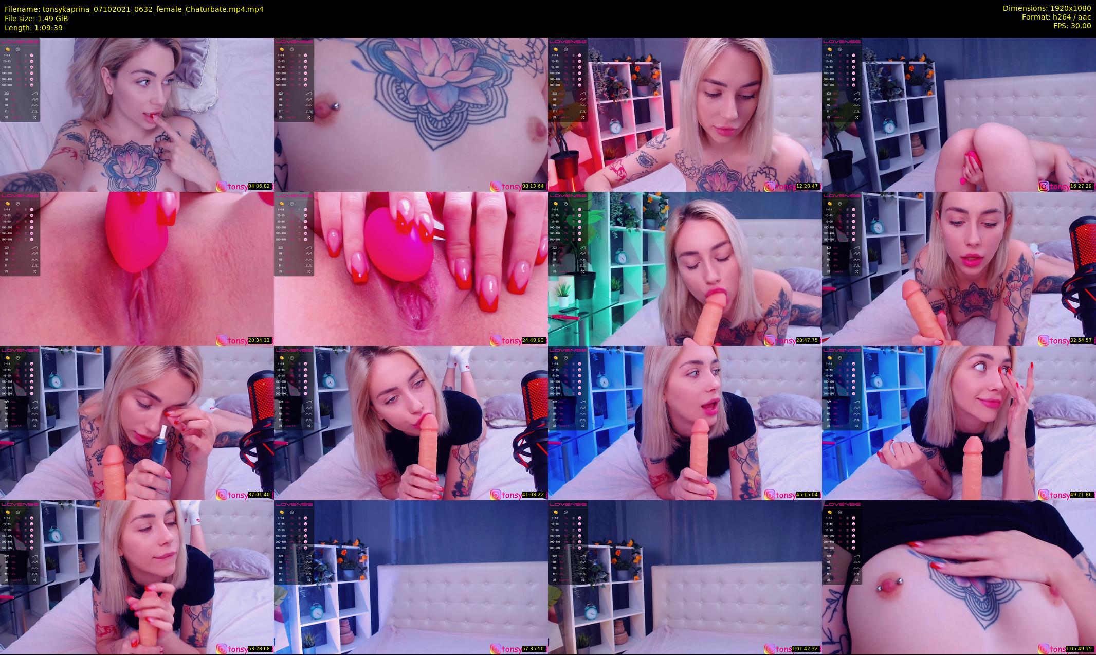 tonsykaprina — 70 minute Chaturbate couple cam show recording, 1080p, Oct 7, 2021