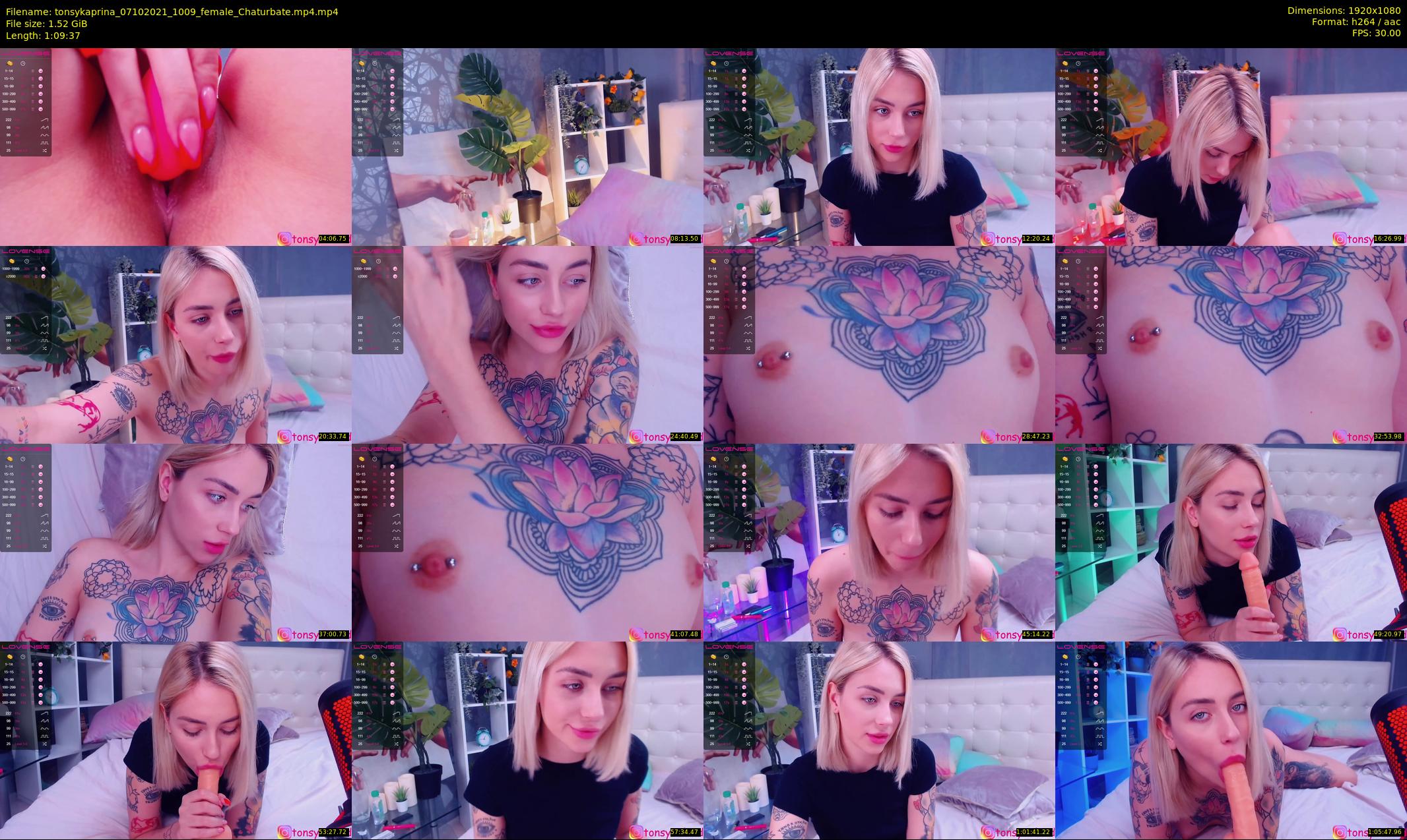 tonsykaprina — 70 minute Chaturbate couple cam show recording, 1080p, Oct 7, 2021