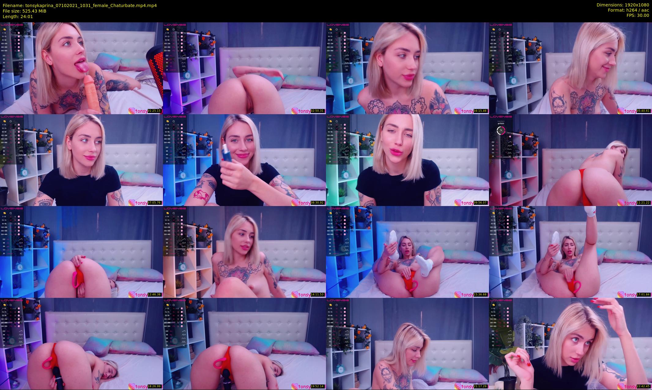 tonsykaprina — 25 minute Chaturbate couple cam show recording, 1080p, Oct 7, 2021