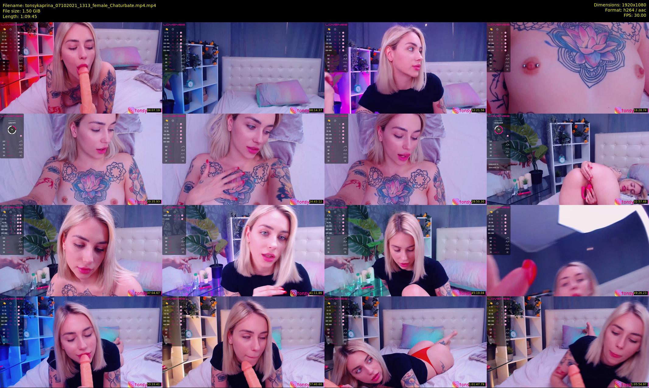 tonsykaprina — 70 minute Chaturbate couple cam show recording, 1080p, Oct 7, 2021