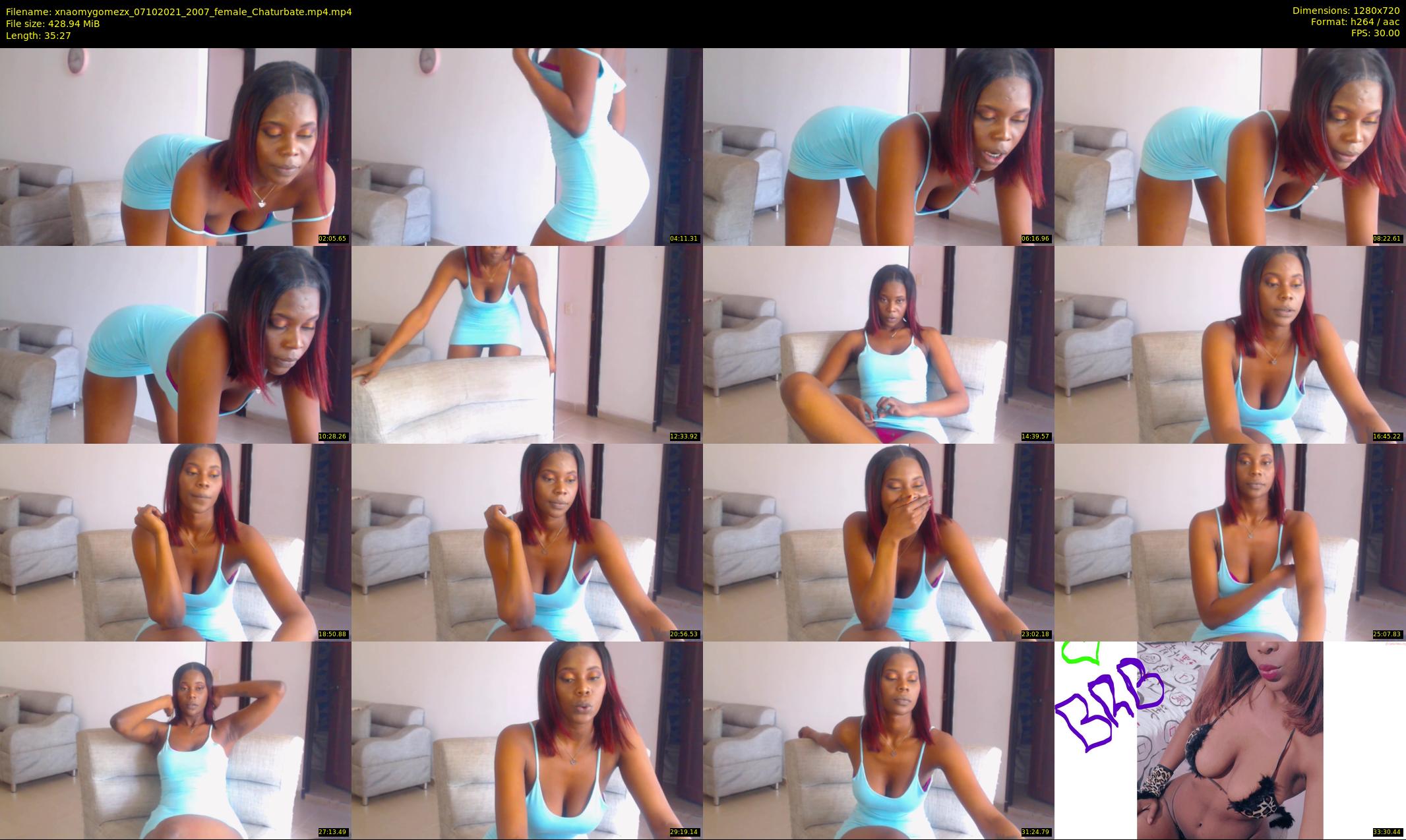 xnaomygomezx — 36 minute Chaturbate female cam show recording, 720p, Oct 7, 2021