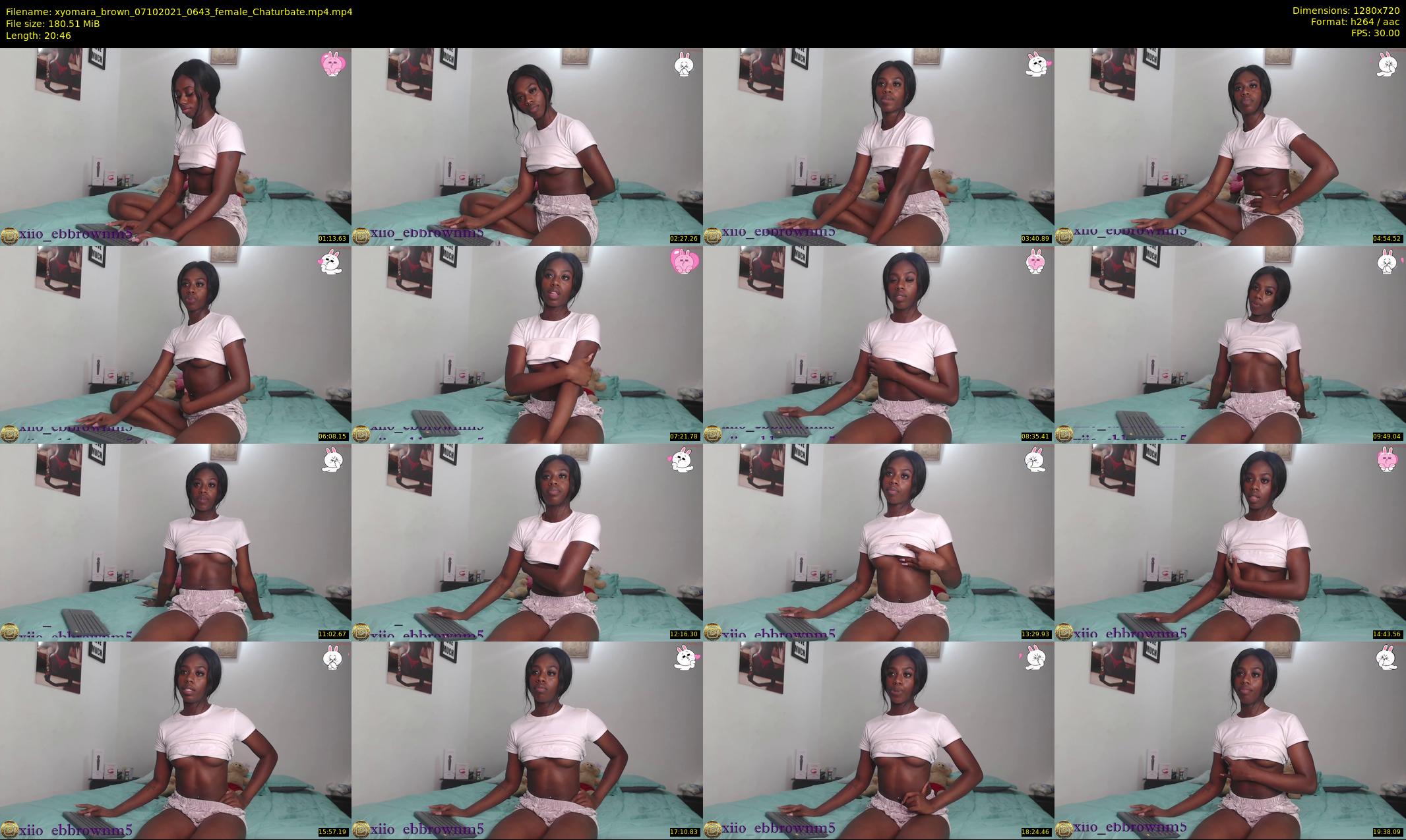 xyomara_brown — 21 minute Chaturbate female cam show recording, 720p, Oct 7, 2021