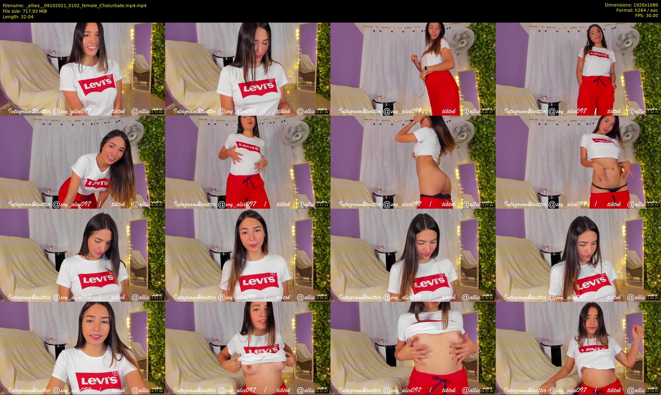_alliex_ — 33 minute Chaturbate female cam show recording, 1080p, Oct 9, 2021