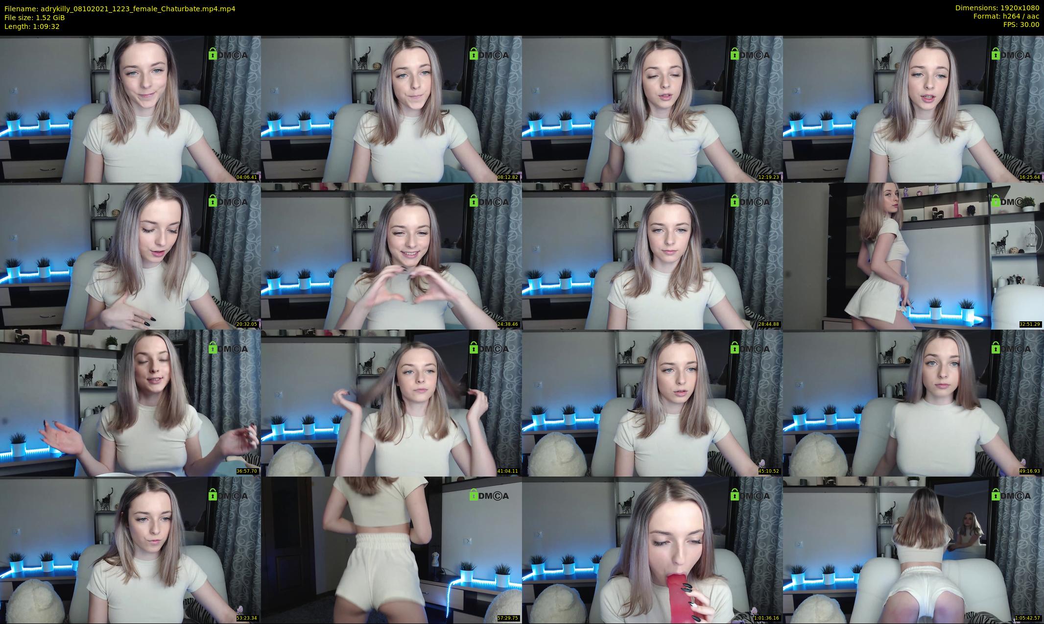 adrykilly — 70 minute Chaturbate female cam show recording, 1080p, Oct 8, 2021