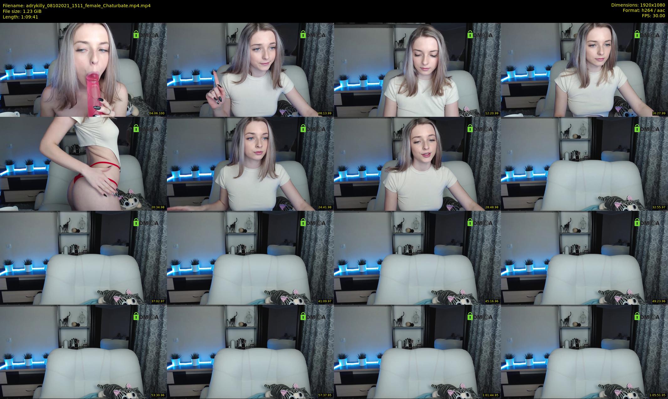 adrykilly — 70 minute Chaturbate female cam show recording, 1080p, Oct 8, 2021