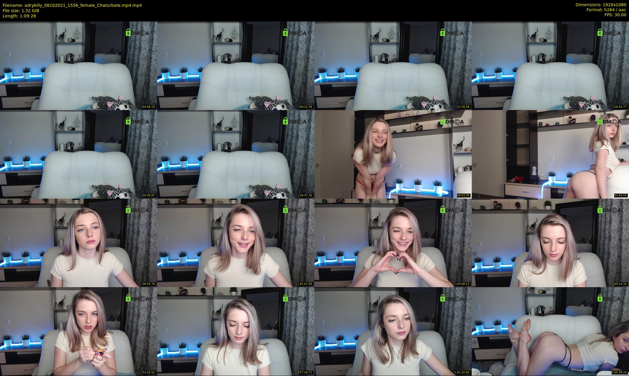 adrykilly — 70 minute Chaturbate female cam show recording, 1080p, Oct 8, 2021