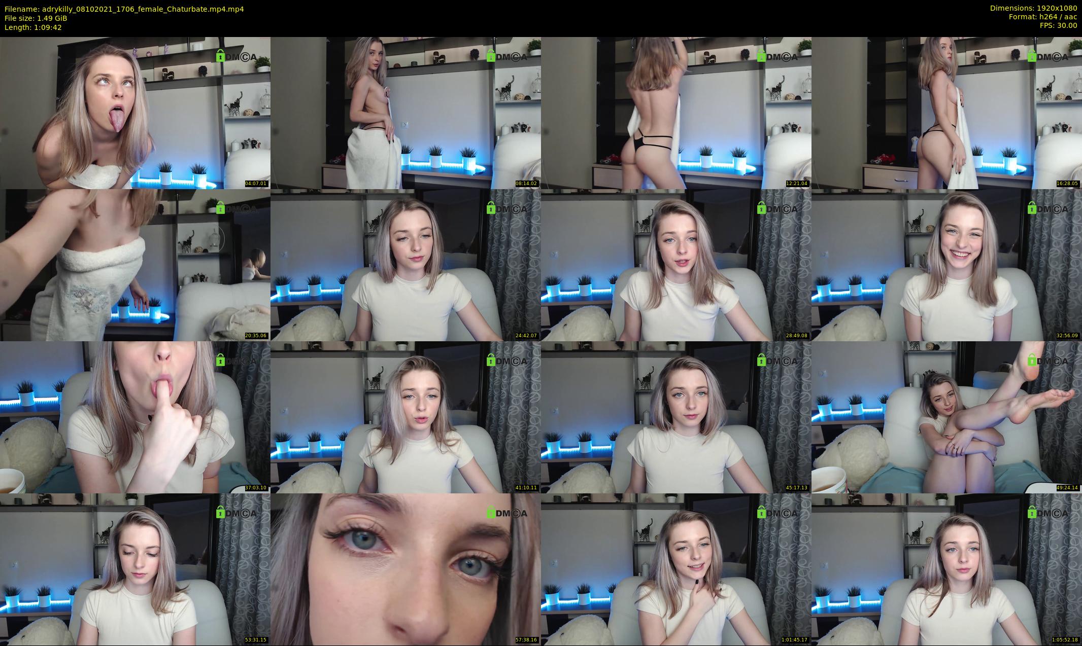 adrykilly — 70 minute Chaturbate female cam show recording, 1080p, Oct 8, 2021