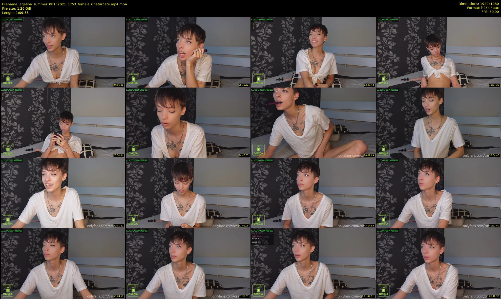 agelina_summer — 70 minute Chaturbate female cam show recording, 1080p, Oct 8, 2021