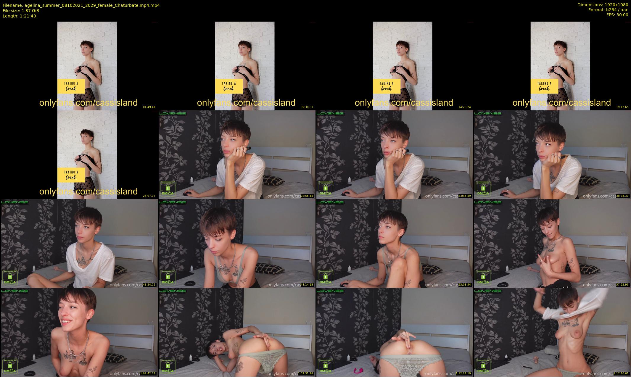 agelina_summer — 82 minute Chaturbate female cam show recording, 1080p, Oct 8, 2021