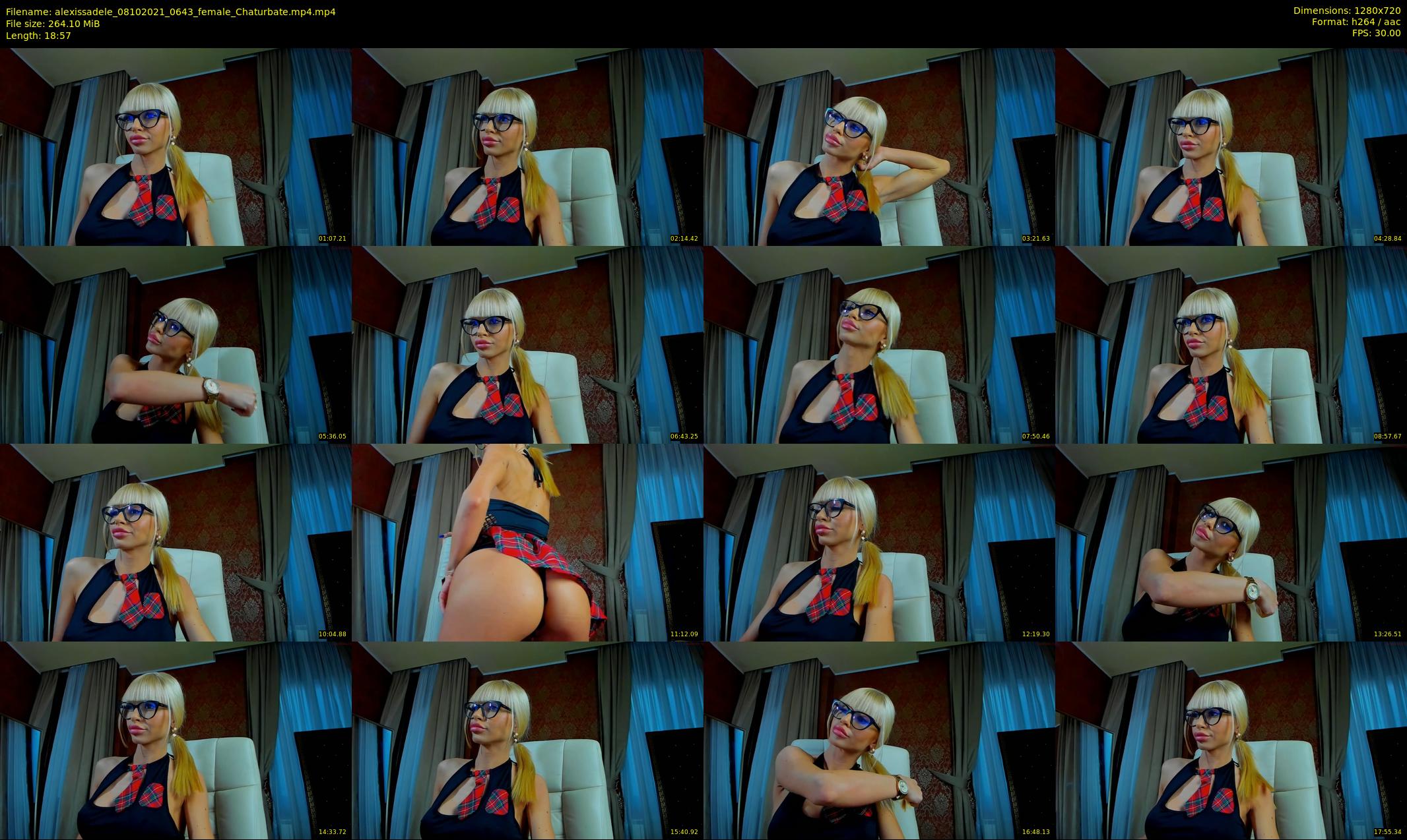 alexissadele — 19 minute Chaturbate female cam show recording, 720p, Oct 8, 2021