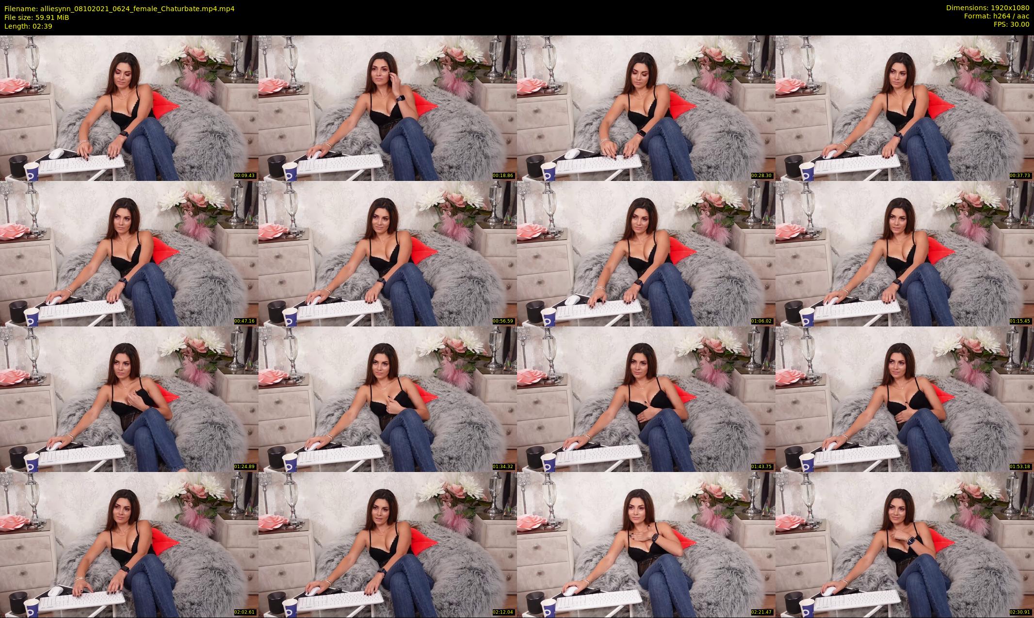 alliesynn — 3 minute Chaturbate female cam show recording, 1080p, Oct 8, 2021