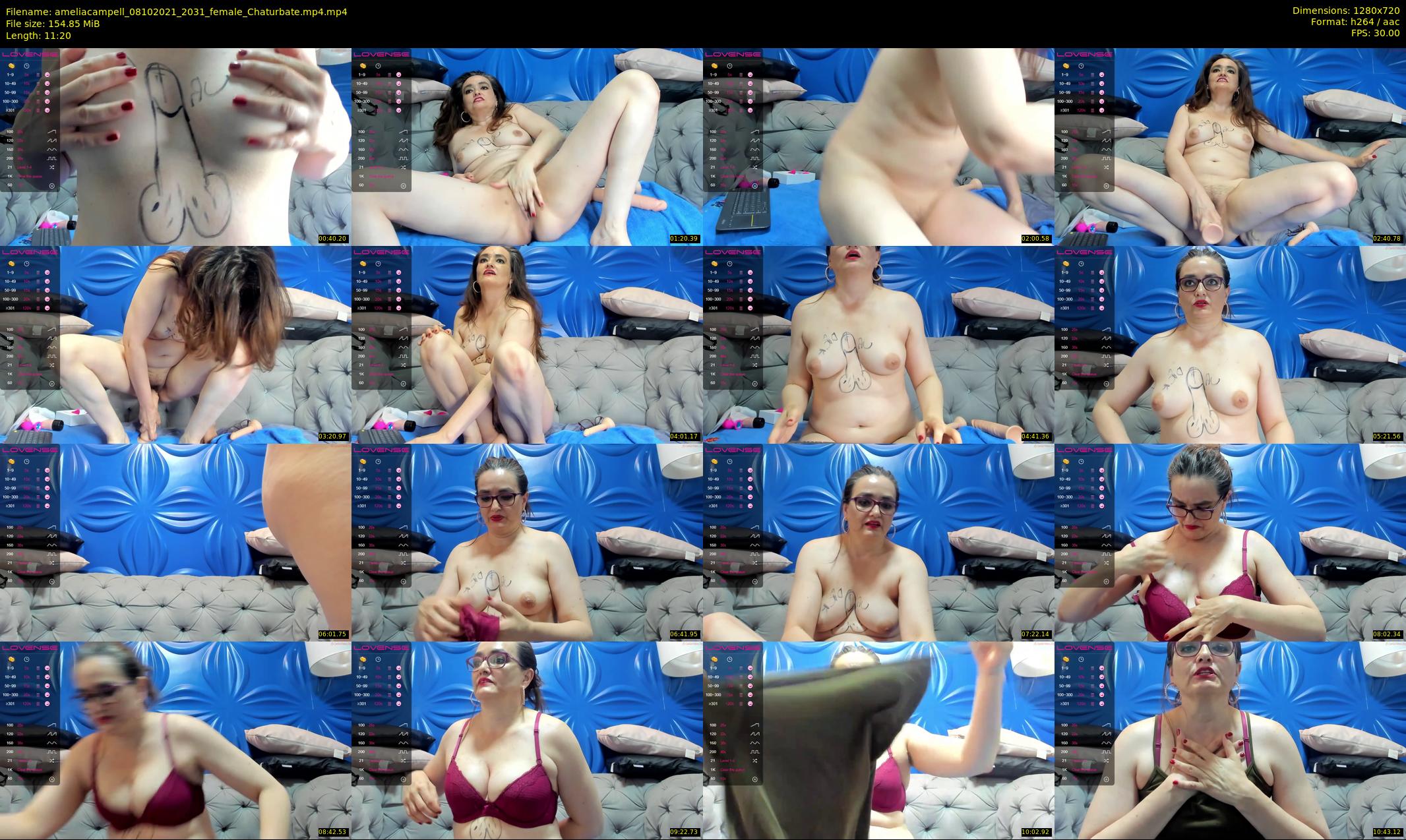 ameliacampell — 12 minute Chaturbate female cam show recording, 720p, Oct 8, 2021