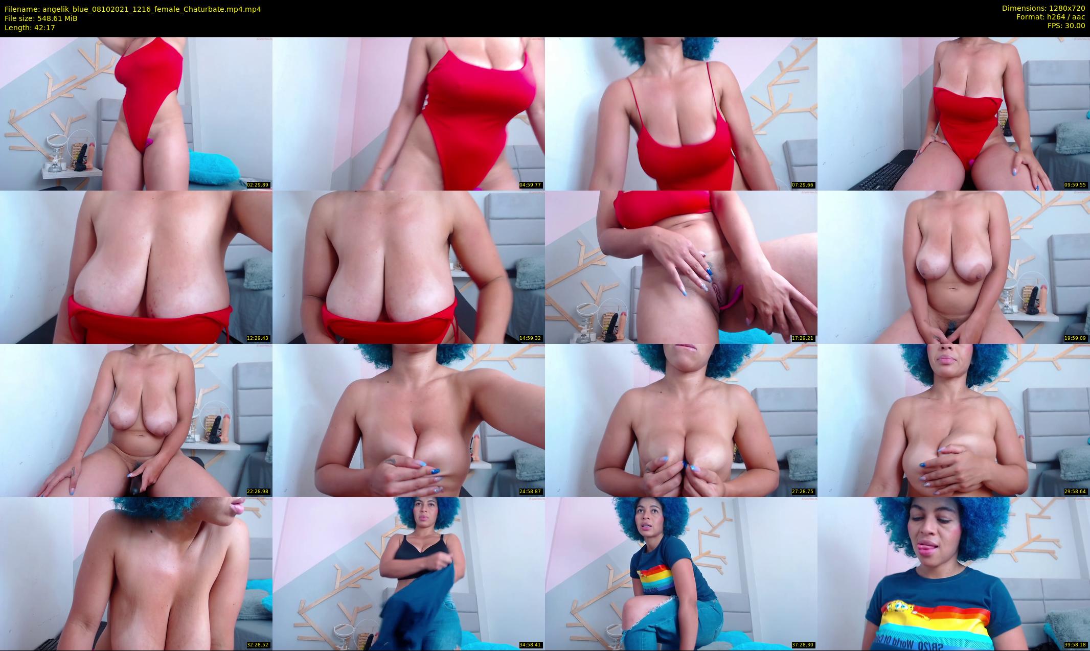 angelik_blue — 43 minute Chaturbate female cam show recording, 720p, Oct 8, 2021