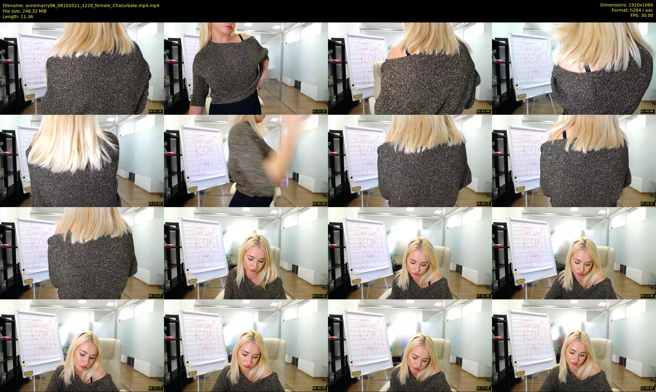 annemarry96 — 12 minute Chaturbate female cam show recording, 1080p, Oct 8, 2021