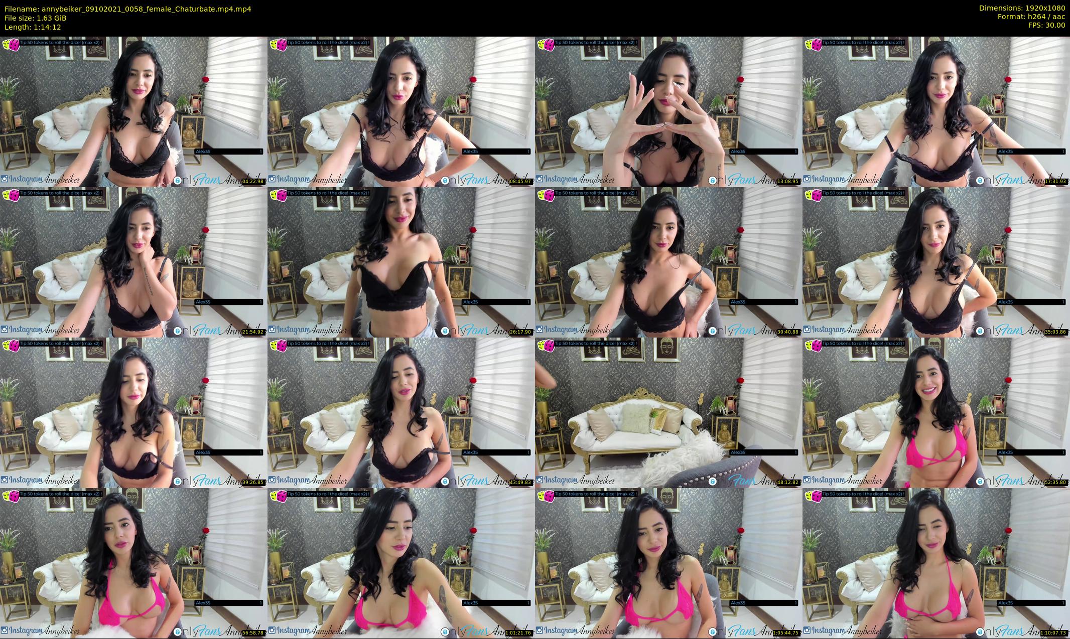 annybeiker — 75 minute Chaturbate female cam show recording, 1080p, Oct 9, 2021