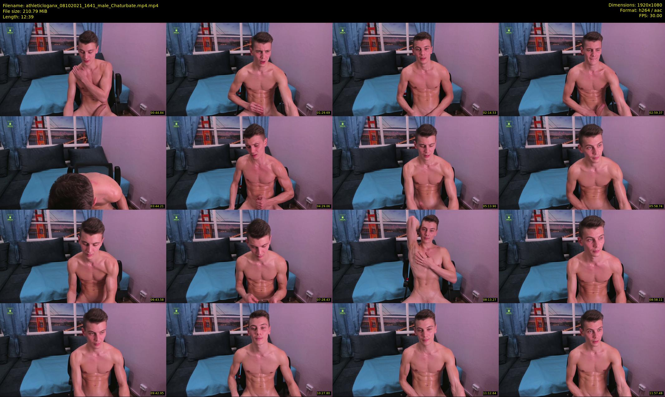 athleticloganx — 13 minute Chaturbate male cam show recording, 1080p, Oct 8, 2021