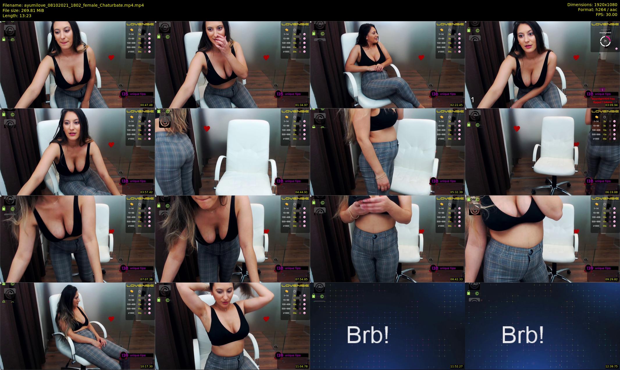 ayumilove — 14 minute Chaturbate female cam show recording, 1080p, Oct 8, 2021
