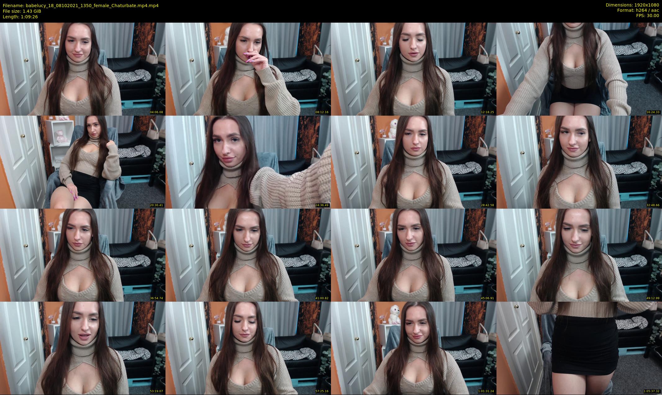 babelucy_18 — 70 minute Chaturbate female cam show recording, 1080p, Oct 8, 2021