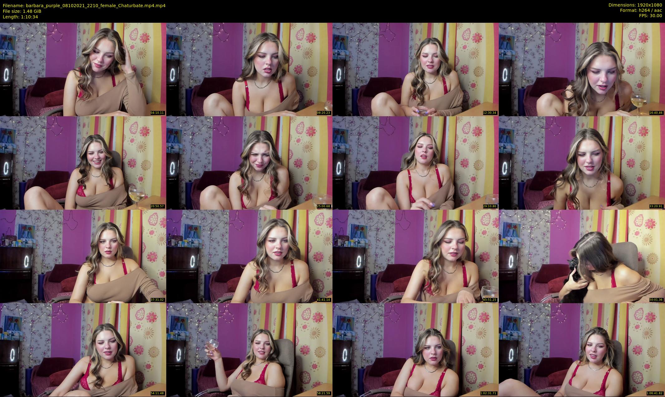 barbara_purple — 71 minute Chaturbate female cam show recording, 1080p, Oct 8, 2021