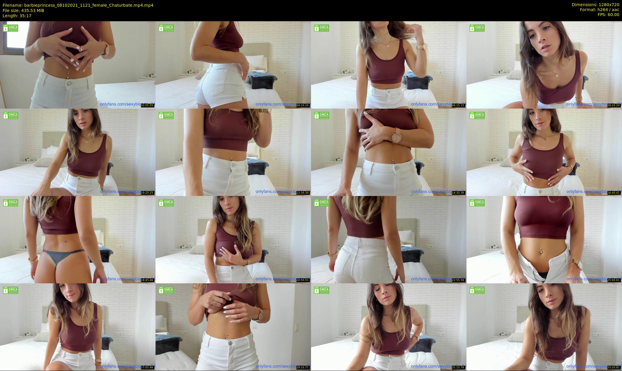 barbieprincess — 36 minute Chaturbate female cam show recording, 720p, Oct 8, 2021