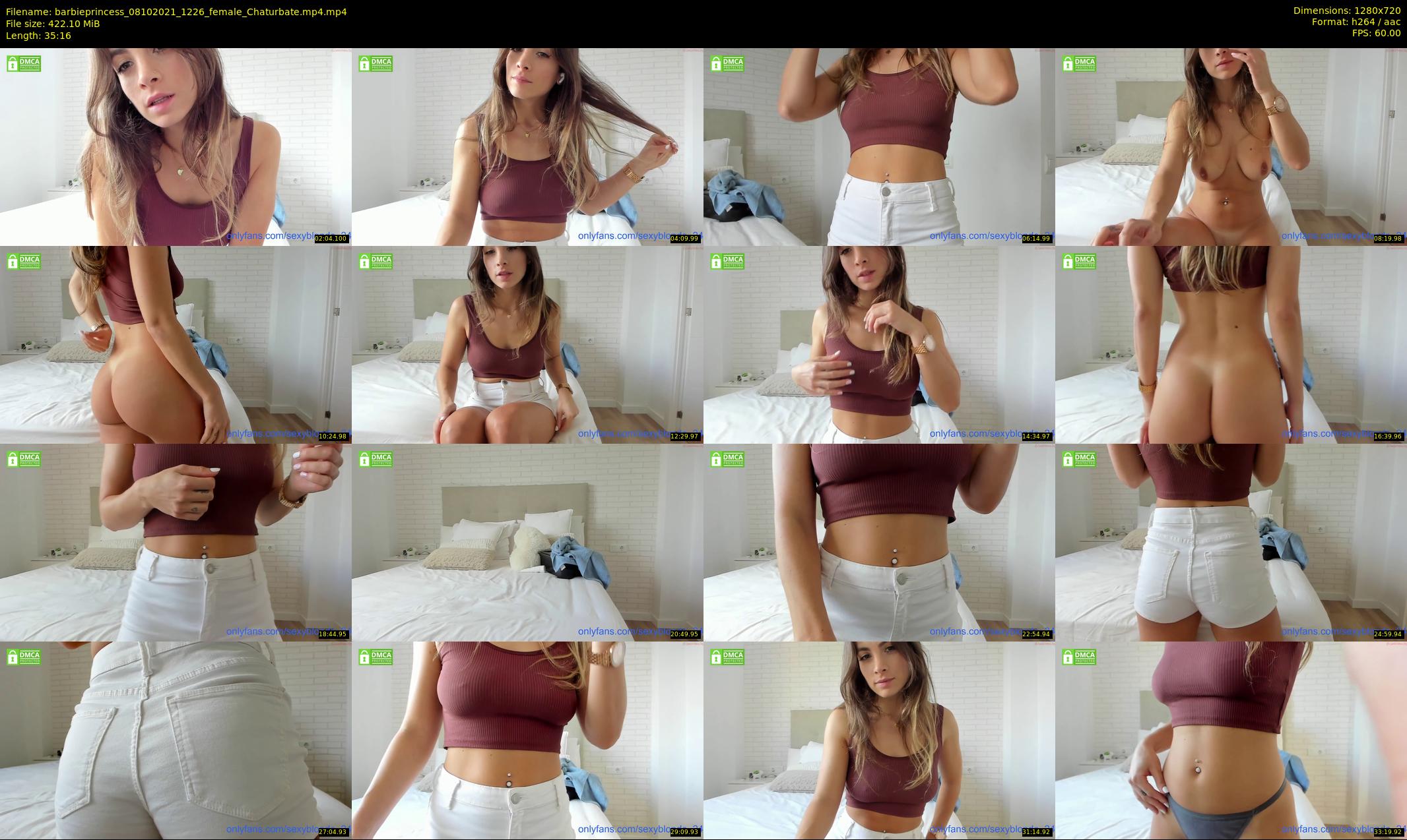 barbieprincess — 36 minute Chaturbate female cam show recording, 720p, Oct 8, 2021